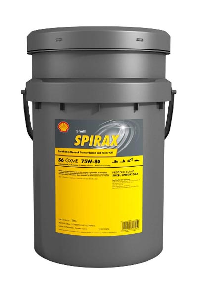 Масло трансмиссионное синтетическое SHELL Spirax S6 GXME 75W-80 GL-4 20L