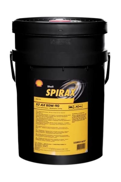 Масло трансмиссионное минеральное SHELL Spirax S3 AX 80W-90 GL-5 20L