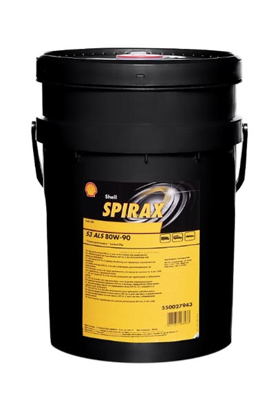 Масло трансмиссионное минеральное SHELL Spirax S3 ALS 80W-90 GL-5 20L