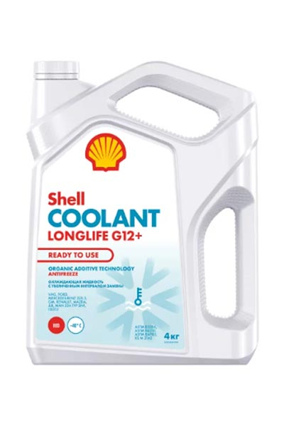 Антифриз SHELL Coolant Longlife G12+ готовый 4 кг