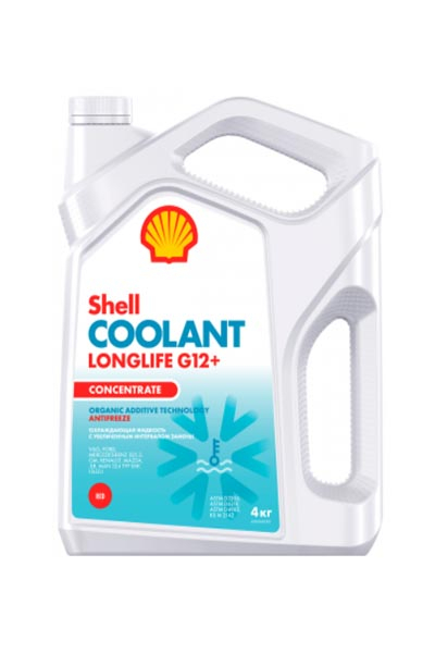Антифриз SHELL Coolant Longlife G12+ концентрат 4 кг