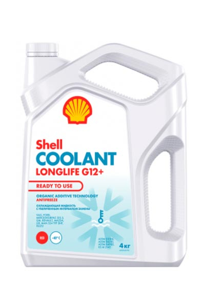 Антифриз SHELL Coolant Longlife Plus G12++ готовый 4 кг