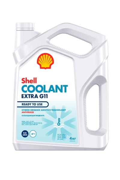 Антифриз SHELL Coolant Extra G11 готовый 4 кг