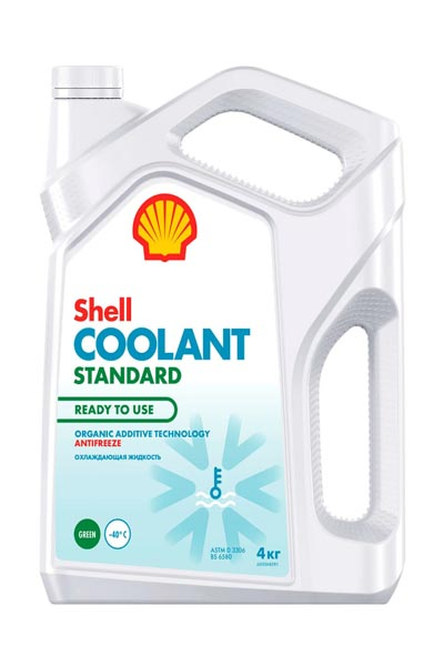 Антифриз SHELL Coolant Standard готовый зелёный 4 кг