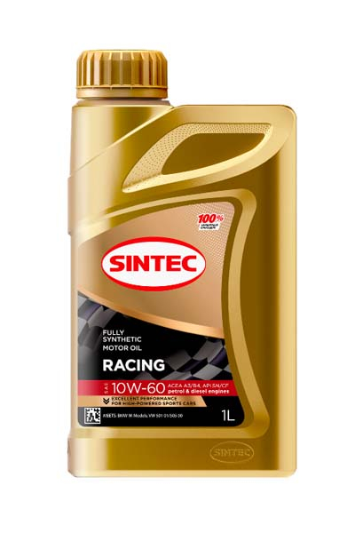 Масло моторное синтетическое SINTEC RACING 10W60 A3/B4 SN/CF   1L