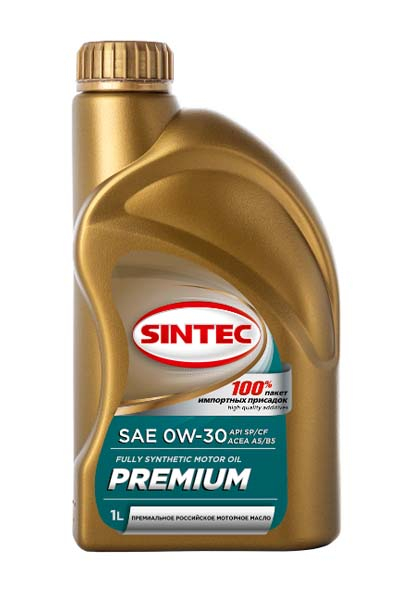 Масло моторное PAO синтетическое SINTEC PREMIUM 9000  0W30 A5/B5 SP/CF   1L