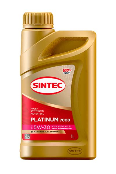 Масло моторное синтетическое SINTEC PLATIUM 7000  5W30 A5/B5 SL   1L