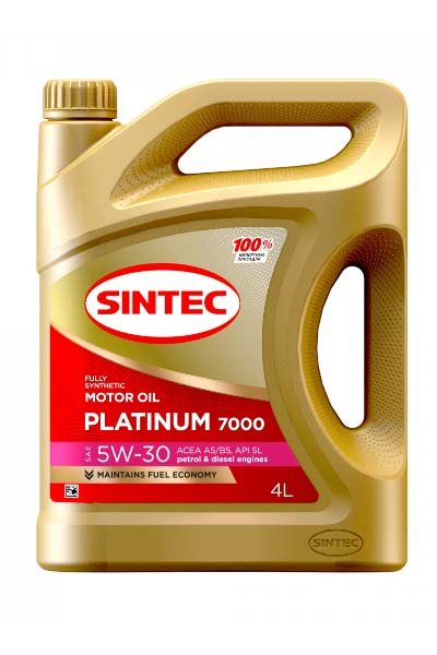 Масло моторное синтетическое SINTEC PLATIUM 7000  5W30 A5/B5 SL   4L