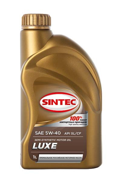 Масло моторное полусинтетическое SINTEC LUXE  5W40 SL/CF   1L