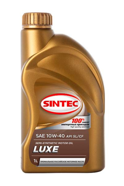 Масло моторное полусинтетическое SINTEC LUXE 10W40 SL/CF   1L