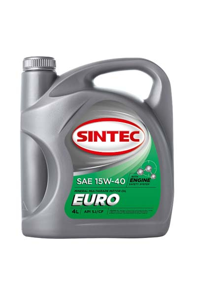 Масло моторное минеральное SINTEC EURO 15W40 SJ/CF   4L