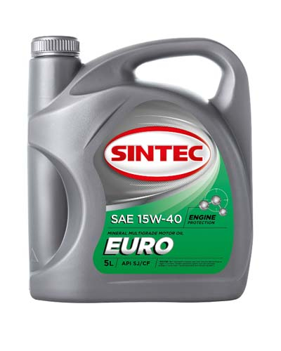 Масло моторное минеральное SINTEC EURO 15W40 SJ/CF   5L