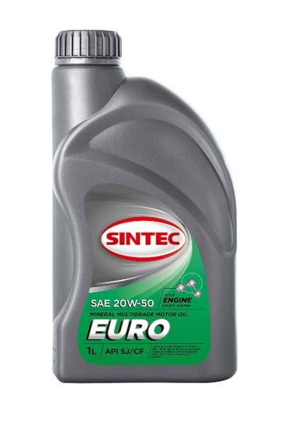 Масло моторное минеральное SINTEC EURO 20W50 SJ/CF   1L