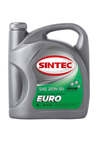 Масло моторное минеральное SINTEC EURO 20W50 SJ/CF   4L