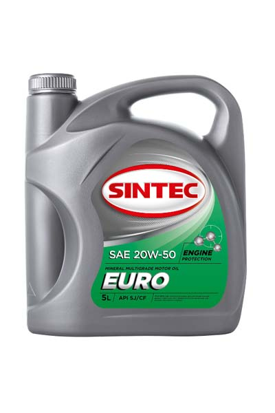 Масло моторное минеральное SINTEC EURO 20W50 SJ/CF   5L