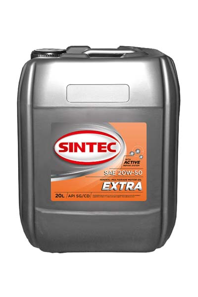 Масло моторное минеральное SINTEC EXTRA 20W-50 SJ/CD   20L