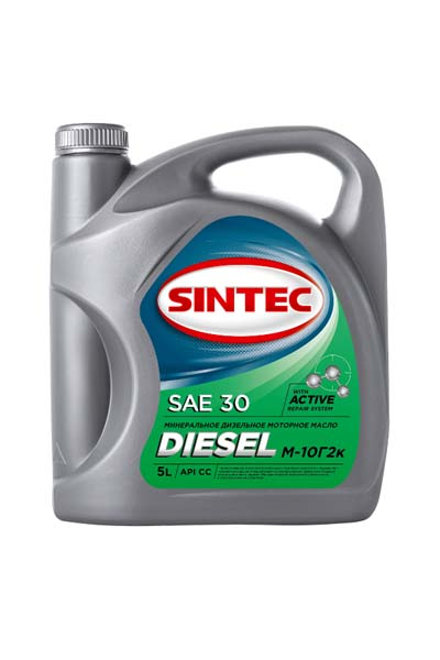 Масло моторное минеральное SINTEC DIESEL М-10Г2К 30 CC 5L