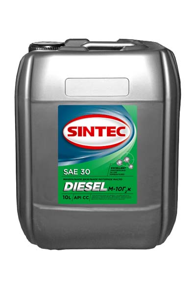 Масло моторное минеральное SINTEC DIESEL М-10Г2К 30 CC 10L