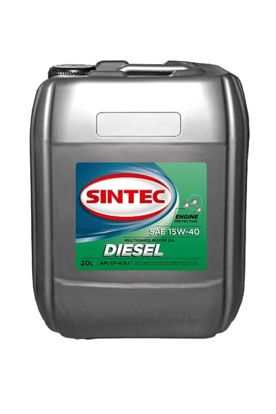 Масло моторное минеральное SINTEC DIESEL SAE 15W-40 CF-4/CF/SJ 20L