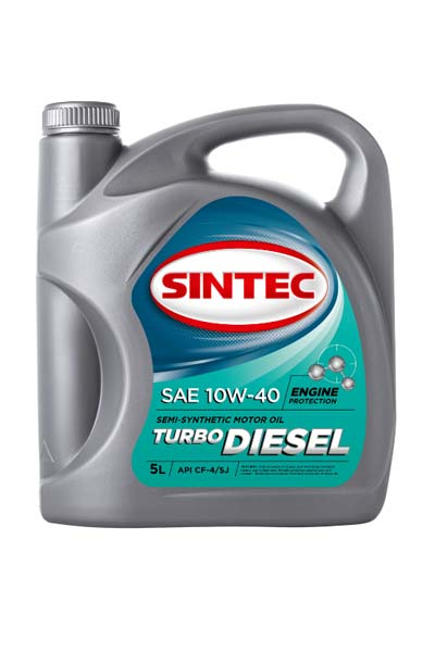 Масло моторное полусинтетическое SINTEC TURBO DIESEL 10W-40 CF-4/CF/SJ 5L