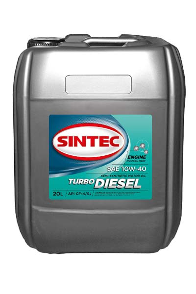 Масло моторное полусинтетическое SINTEC TURBO DIESEL 10W-40 CF-4/CF/SJ 20L