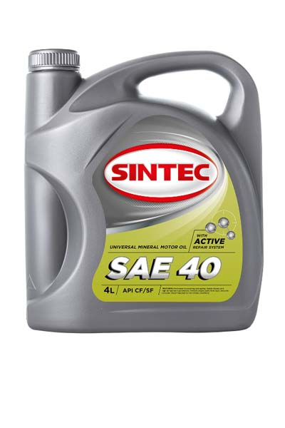 Масло моторное минеральное SINTEC 40 CF/SF 4L
