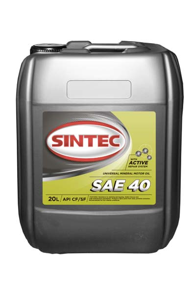 Масло моторное минеральное SINTEC 40 CF/SF 20L