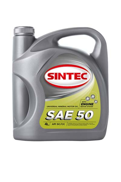 Масло моторное минеральное SINTEC 50 SC/CC 4L