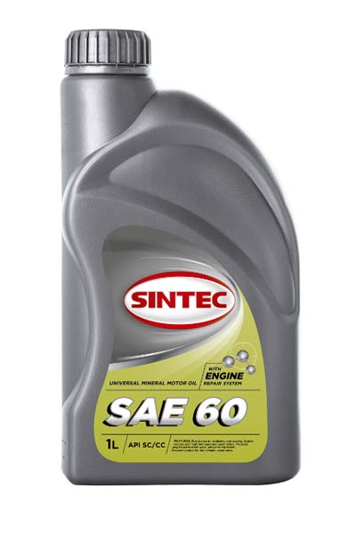 Масло моторное минеральное SINTEC 60 SC/CC 1L
