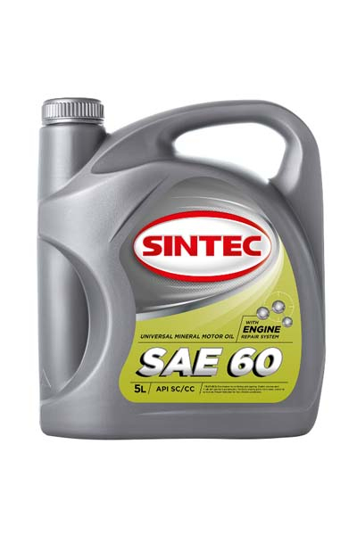 Масло моторное минеральное SINTEC 60 SC/CC 5L