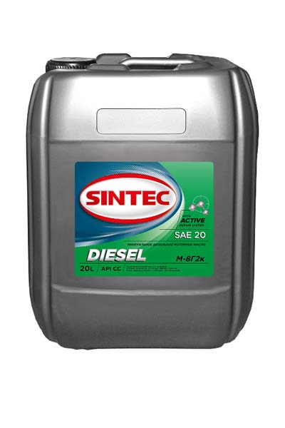 Масло моторное минеральное SINTEC DIESEL М-8Г2К 20 CC 20L