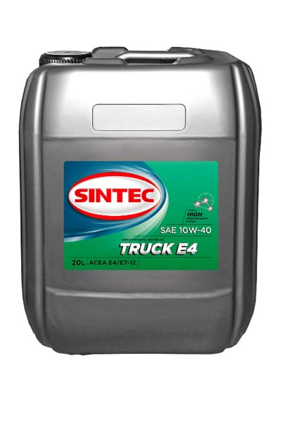 Масло моторное полусинтетическое SINTEC TRUCK 10W-40 E4/E7 20L