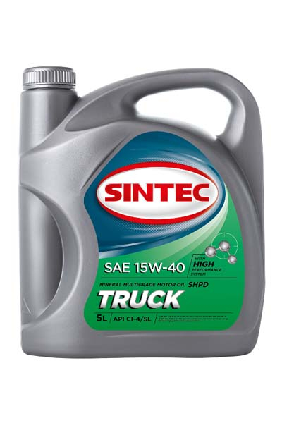 Масло моторное минеральное SINTEC TRUCK 15W-40 CI-4/SL 5L