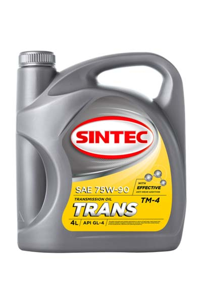 Масло трансмисионное полусинтетическое  SINTEC TRANS ТМ4 75W-90 4L