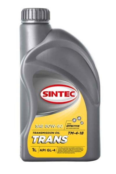 Масло трансмисионное минеральное SINTEC TRANS ТМ4 80W-90 1L