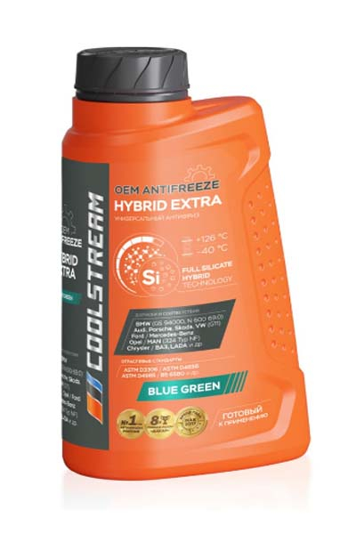 Антифриз CoolStream Hybrid Extra сине-зелёный 1 кг