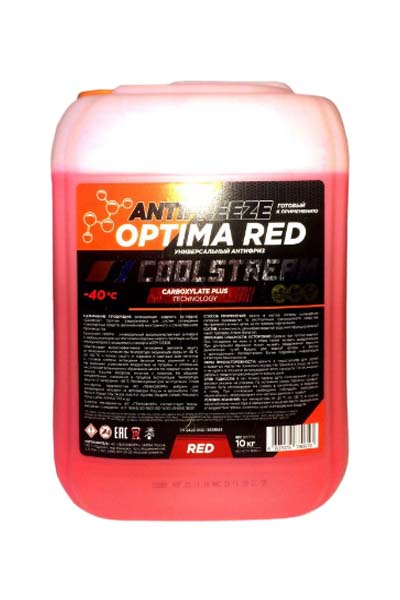 Антифриз CoolStream Optima красный 10 кг