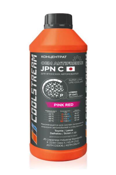 Антифриз CoolStream JPN Pink red розовый концентрат 1,5 кг