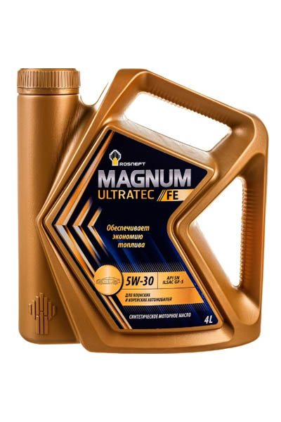 Масло моторное синтетическое ROSNEFT Magnum Ultratec  FE 5W-30 SN 4L