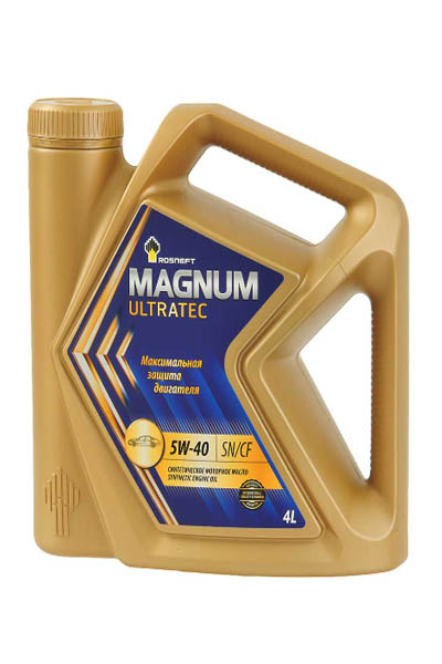 Масло моторное синтетическое ROSNEFT Magnum Ultratec 5W-40 SN/CF 4L