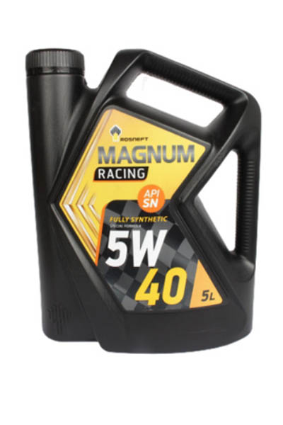 Масло моторное PAO-синтетическое ROSNEFT Magnum Racing 5W-40 SN 5L