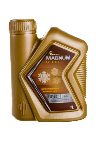 Масло моторное синтетическое ROSNEFT Magnum Coldtec 5W-30 SN/CF 1L