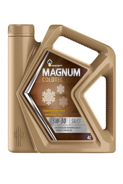 Масло моторное синтетическое ROSNEFT Magnum Coldtec 5W-30 SN/CF 4L