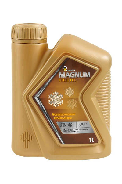 Масло моторное синтетическое ROSNEFT Magnum Coldtec 5W-40 SN/CF 1L