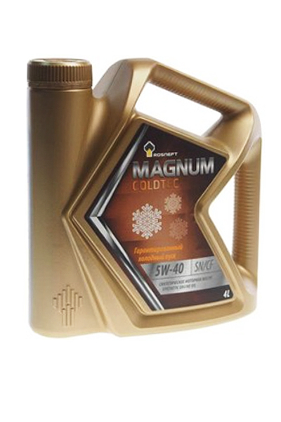 Масло моторное синтетическое ROSNEFT Magnum Coldtec 5W-40 SN/CF 4L