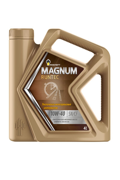 Масло моторное синтетическое ROSNEFT Magnum Runtec 10W-40 SN/CF 4L