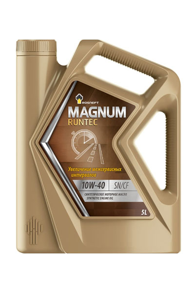 Масло моторное синтетическое ROSNEFT Magnum Runtec 10W-40 SN/CF 5L
