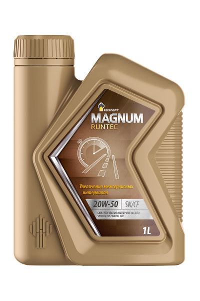 Масло моторное синтетическое ROSNEFT Magnum Runtec 20W-50 SN/CF 1L