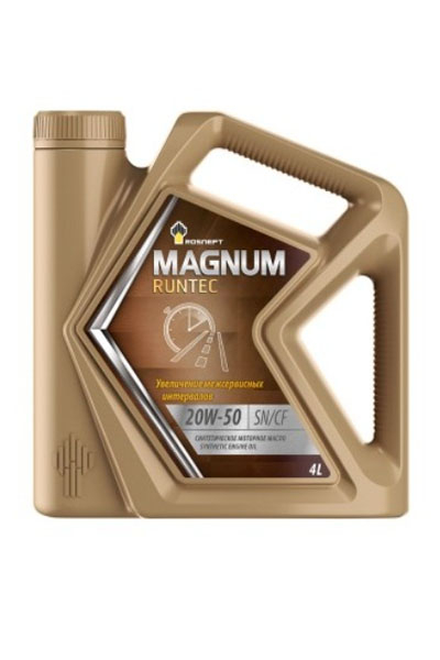 Масло моторное синтетическое ROSNEFT Magnum Runtec 20W-50 SN/CF 4L