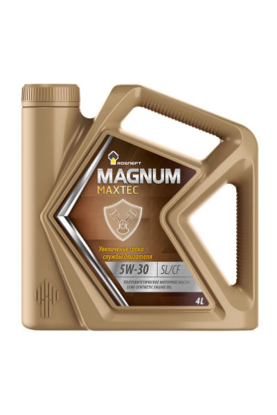 Масло моторное полусинтетическое ROSNEFT Magnum Maxtec 5W-30 SL/CF 4L